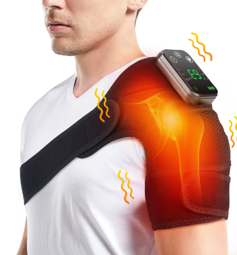 Almohadilla de masaje de rodilla con vibración calentada eléctrica, para hombro, codo.