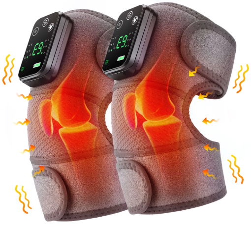 Almohadilla de masaje de rodilla con vibración calentada eléctrica, para hombro, codo.